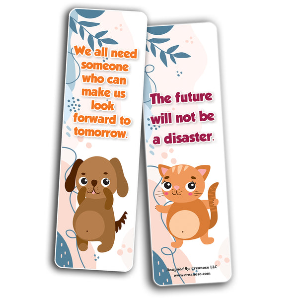 Cute Critter Quotes Bookmarks (5-Sets X 6 Cards)