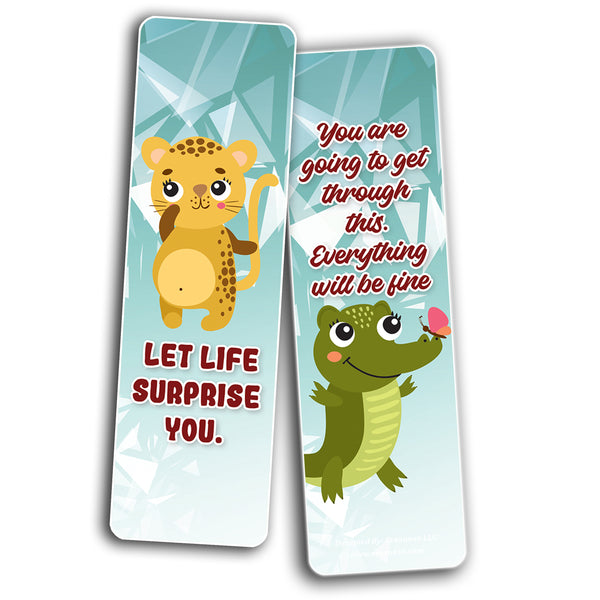 Cute Critter Quotes Bookmarks (10-Sets X 6 Cards)