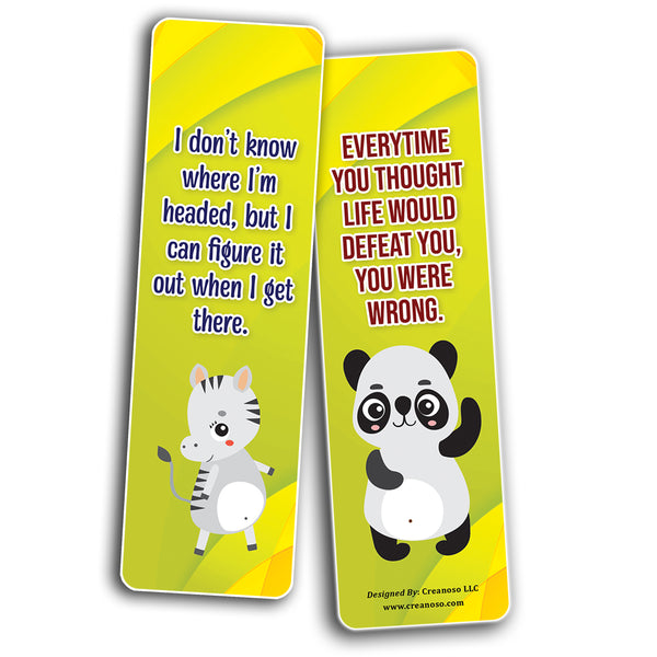 Cute Critter Quotes Bookmarks (10-Sets X 6 Cards)