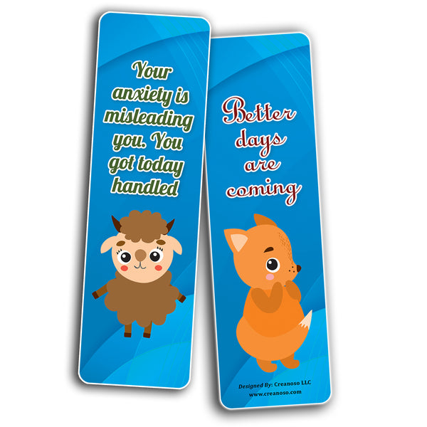 Cute Critter Quotes Bookmarks (2-Sets X 6 Cards)