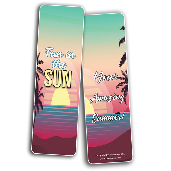 Summer themed bookmarks (5-Sets X 6 Cards)