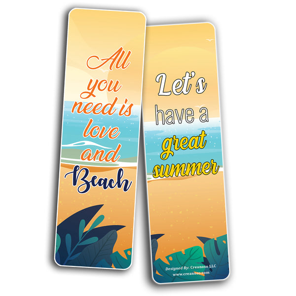 Summer themed bookmarks (10-Sets X 6 Cards)