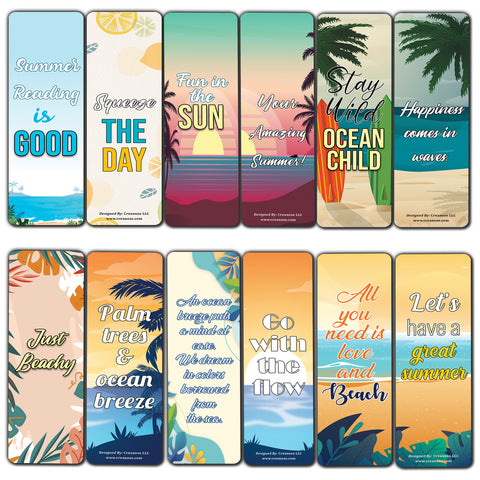 Summer themed bookmarks (10-Sets X 6 Cards)