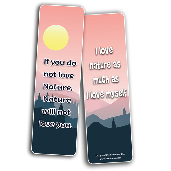I love nature Bookmarks (10-Sets X 6 Cards)