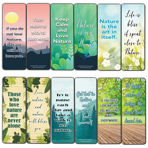 I love nature Bookmarks (5-Sets X 6 Cards)
