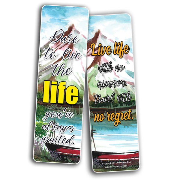 Landscape Quotes watercolor Bookmarks (10-Sets X 6 Cards)