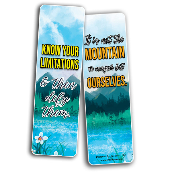 Landscape Quotes watercolor Bookmarks (10-Sets X 6 Cards)