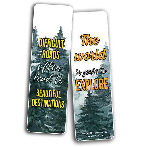 Landscape Quotes watercolor Bookmarks (2-Sets X 6 Cards)