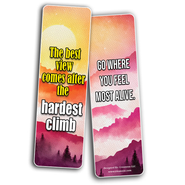 Landscape Quotes watercolor Bookmarks (2-Sets X 6 Cards)