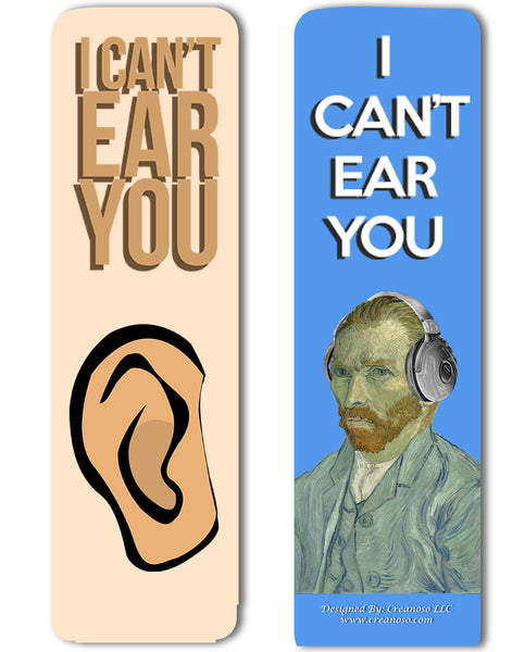 Creanoso Funny Bookmark Series 1 - Gogh Jokes - Motivating and Humorous Van Gogh Related Quotes