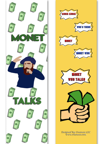 Creanoso Funny Bookmark Series 2 - Monet Jokes (60-Pack) Ã¢â‚¬â€œ Six Assorted Quality Bookmarks Bulk Set Ã¢â‚¬â€œ Premium Gift for Bibliophiles Ã¢â‚¬â€œ Awesome Bookmarks Giveaways Ã¢â‚¬â€œ Stocking Stuffers Gift Ideas