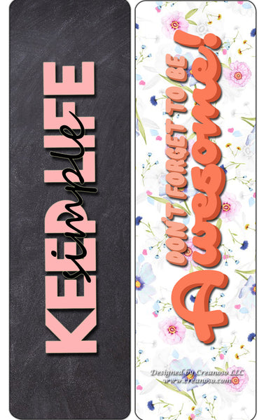 Creanoso She Designed A Life She Loved Bookmarks - Stocking Stuffers Premium Gift Set