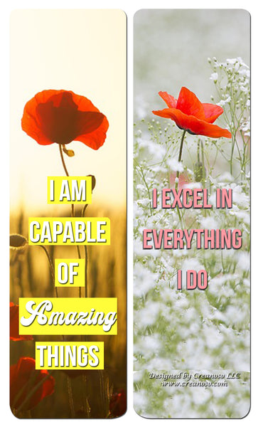 Creanoso Positive Encouragement Bookmarks - Success Motivational - Gift Set