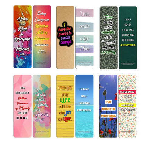 Creanoso Positive Encouragement Bookmarks - Positive Attitude (60-Pack) - Cool Bookmarker Gift Tokens Collection Set - Page Clip ÃƒÆ’Ã‚Â¢ÃƒÂ¢Ã¢â‚¬Å¡Ã‚Â¬ÃƒÂ¢Ã¢â€šÂ¬Ã…â€œ Employee Rewards