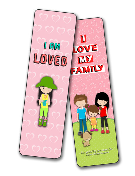 Creanoso Inspirational Cards Bookmarks for Girls - Positive Affirmations to Empower Girls ÃƒÂ¢Ã¢â€šÂ¬Ã¢â‚¬Å“ Great Collection Pack for Girls