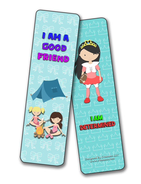 Creanoso Inspirational Cards Bookmarks for Girls - Positive Affirmations to Empower Girls ÃƒÂ¢Ã¢â€šÂ¬Ã¢â‚¬Å“ Great Collection Pack for Girls