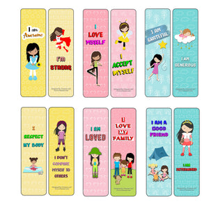 Creanoso Inspirational Cards Bookmarks for Girls - Positive Affirmations to Empower Girls (60-Pack) - Premium Gift Set - Awesome Stocking Stuffers for Children, Teens, & Adults