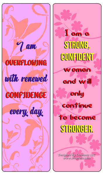 Creanoso Affirmation Cards for Women (30-Pack) - Encouraging and Motivational Quotes for Women - Stocking Stuffers Gift for Teens & Children