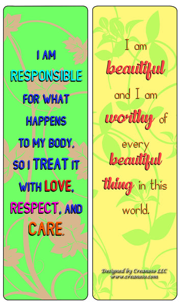 Creanoso Affirmation Cards for Women (30-Pack) - Encouraging and Motivational Quotes for Women - Stocking Stuffers Gift for Teens & Children