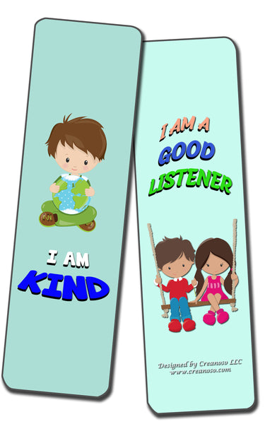 Creanoso  Positive Affirmations Cards for Kids - Awesome Bookmarks and Stocking Stuffers