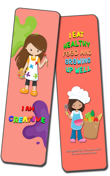 Creanoso  Positive Affirmations Cards for Kids - Awesome Bookmarks and Stocking Stuffers