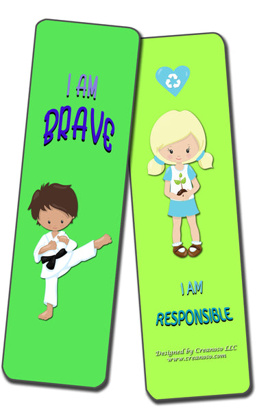 Creanoso  Positive Affirmations Cards for Kids - Awesome Bookmarks and Stocking Stuffers