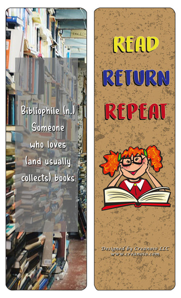 Creanoso Book lovers Bookmarks (60-Pack) - Awesome and Unique Designs - Excellent Party Favors Teacher Classroom Reading Rewards and Cool Gifts for Young Readers, Bibliophiles