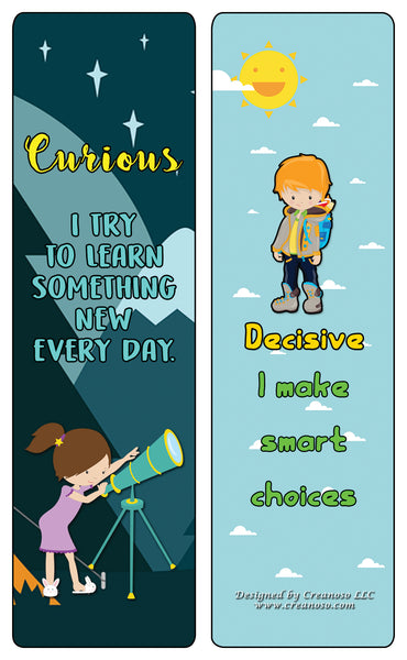 Creanoso Powerful Character Traits Bookmarks Series 1 - Premium Gift Set