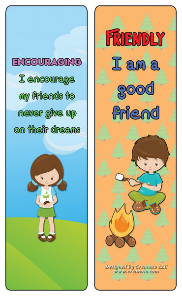 Creanoso Powerful Character Traits Bookmarks Series 1 - Premium Gift Set