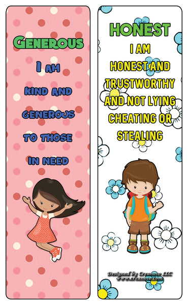 Creanoso Powerful Character Traits Bookmarks Series 1 - Premium Gift Set
