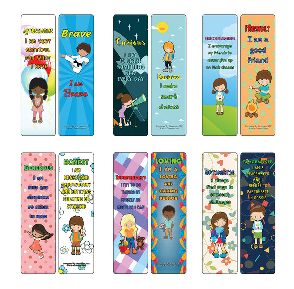 Creanoso Powerful Character Traits Bookmarks Series 1 - Premium Gift Set