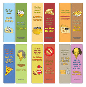 Creanoso Cheese Jokes Bookmarks (60-Pack) - Great Giveaways Collection Premium Bulk Gift Set Ã¢â‚¬â€œ Book Clip Ã¢â‚¬â€œ Party Favors Men, Women, Girls, Boys, Teens