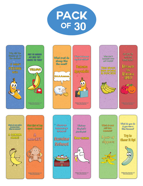 Creanoso Banana Jokes Bookmarks - Assorted Unique & Humorous Design - Premium Gift Set Ideas