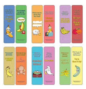 Creanoso Banana Jokes Bookmarks - Assorted Unique & Humorous Design - Premium Gift Set Ideas