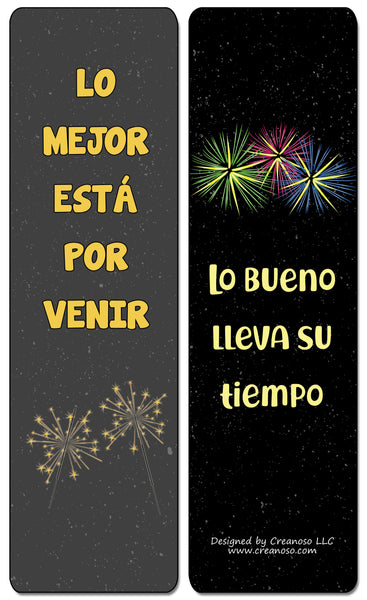 Creanoso Spanish Motivational Quotes Bookmarks - Premium Gift Set and Inspiring Sayings