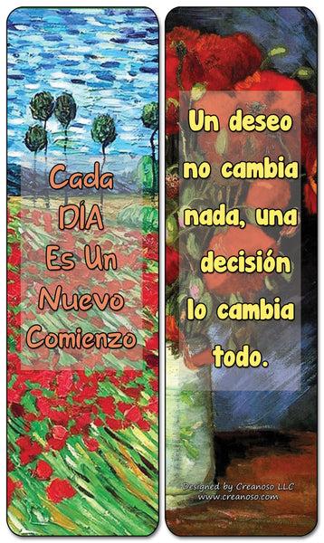 Creanoso Spanish Wisdom Quotes Bookmarks (60-Pack) - Premium Quality Gift Ideas for Children, Teens, & Adults for All Occasions - Stocking Stuffers Party Favor & Giveaways