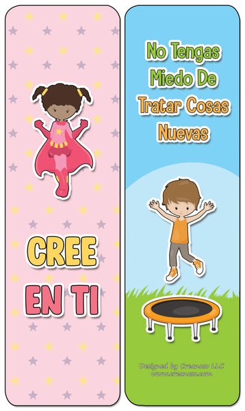 Creanoso Spanish Cute Bookmarks for Books - Inspiring Spanish Book Saying and Quotes