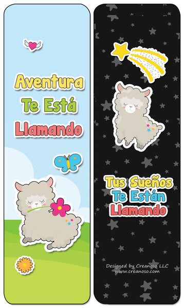 Creanoso Spanish Cute Bookmarks for Books - Inspiring Spanish Book Saying and Quotes
