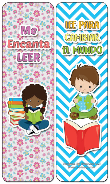 Creanoso Spanish Cute Bookmarks for Books - Inspiring Spanish Book Saying and Quotes