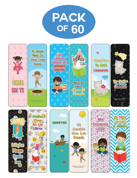 Creanoso Spanish Cute Bookmarks for Books - Inspiring Spanish Book Saying and Quotes