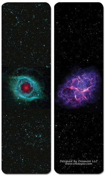 Creanoso Galaxy Bookmarks Series 3 - Colorful & Unique Outer Space Design