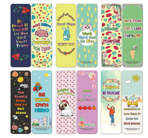 Creanoso Confidence Positive Motivational Bookmarks - Premium Gift Set