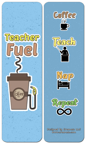 Creanoso Funny Teacher Bookmark - Stocking Stuffers Premium Quality Gift Ideas - Party Favors