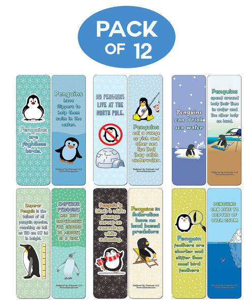 Creanoso Penguin Bookmarks - Premium Gift Set