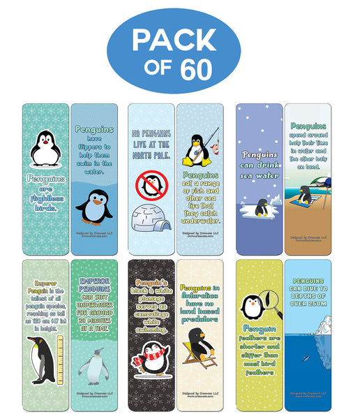 Creanoso Penguin Bookmarks - Premium Gift Set
