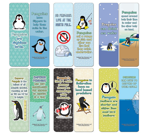 Creanoso Penguin Bookmarks - Premium Gift Set