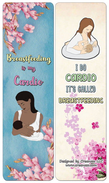Creanoso Breastfeeding Cards (30-Pack) - Assorted Designs for Mothers - Classroom Reward Incentives for Females - Stocking Stuffers Party Favors & Giveaways for Teens & Adults
