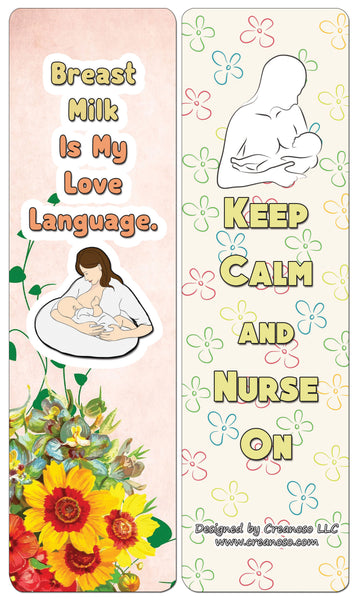 Creanoso Breastfeeding Cards (30-Pack) - Assorted Designs for Mothers - Classroom Reward Incentives for Females - Stocking Stuffers Party Favors & Giveaways for Teens & Adults
