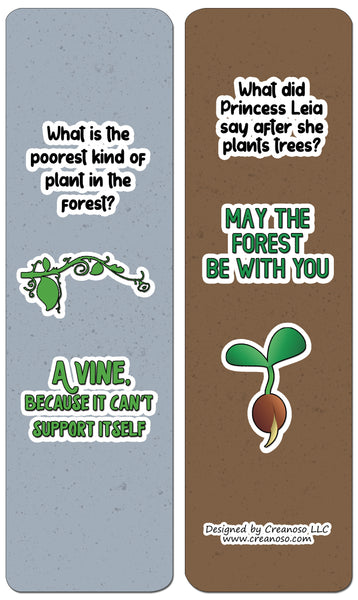 Creanoso Forest Jokes Bookmarks - Awesome Stockin Stuffers and Gift Ideas (12-Pack)