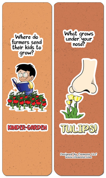 Creanoso Farm Jokes Bookmarks (30-Pack) - Classroom Reward Incentives for Students and Children - Stocking Stuffers Party Favors & Giveaways for Teens & Adults
